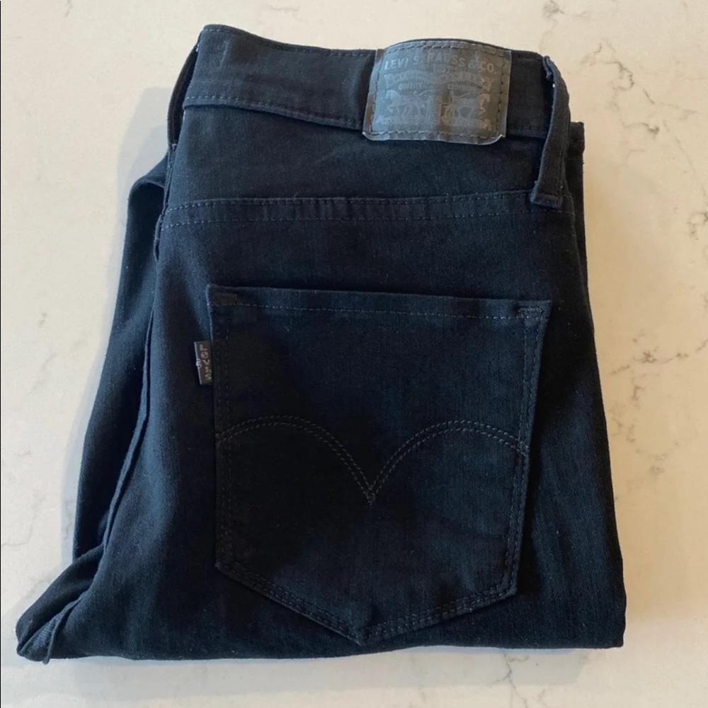 NWOT 720 Levi High Rise Super Skinny Black